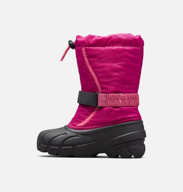 Kids Snow Boots Pink/Black - Sorel Youth Flurry™ - 927436-XHP